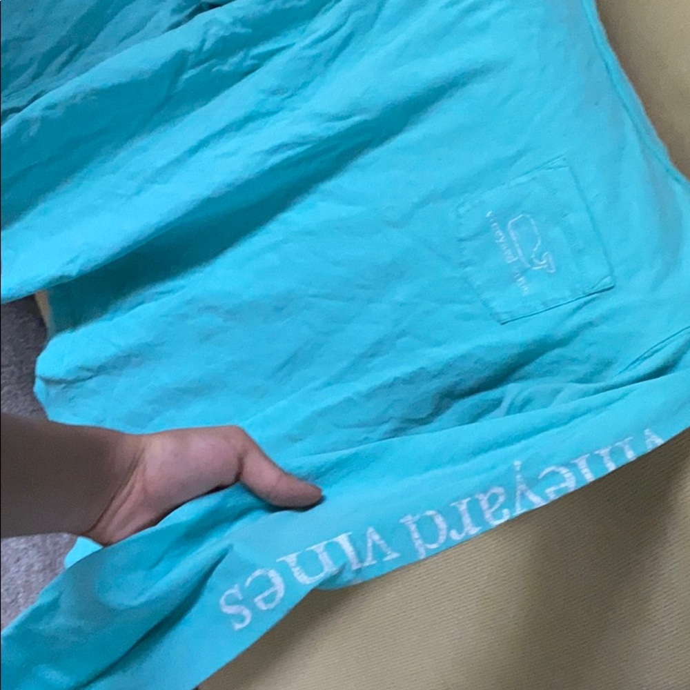 Teal vineyard vines long sleeve.